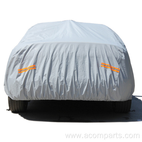 Folding portable wind dust snow proof car cover